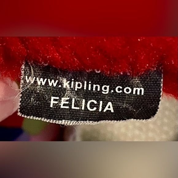 *EUC* KIPLING Davina “Confetti” Crossbody Bag - Multicolor w/Red Monkey Fob - Picture 13 of 14